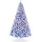 Best Choice Products Pre-Lit Blue Christmas Pine Tree w/ Flocked Branches, Warm-White Lights